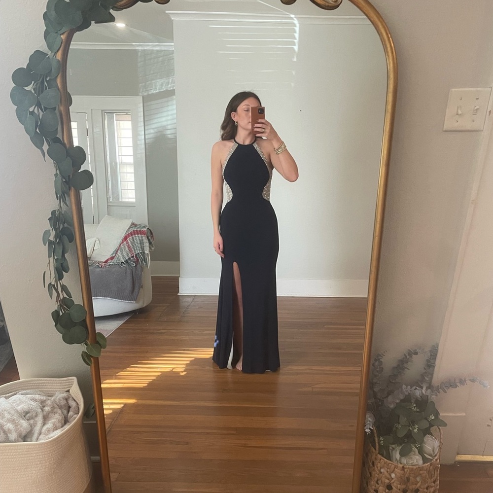 Dark Navy Xscape Dress, Worn Once, Size: 4